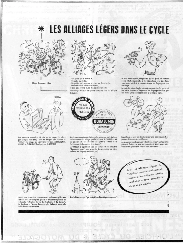 Duralumin 1951 Advertisement — Light Alloys in the Cycle — page 1 of 1