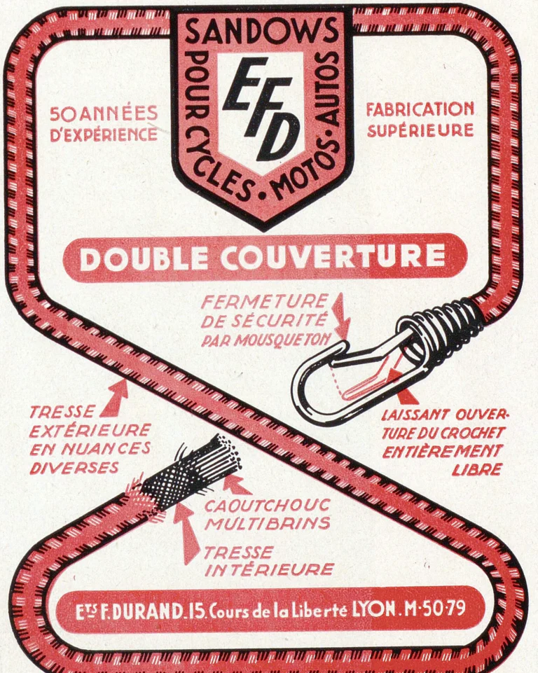 F. Durand October 1951 Advertisement — EFD Double-Cover Carrier Straps — page 1 of 1