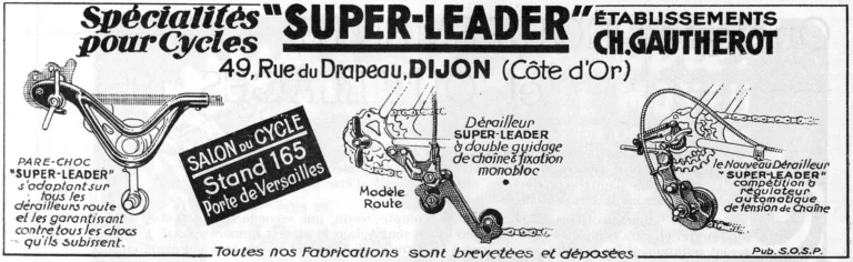 Gautherot 1951 Advertisement — Super-Leader Derailleurs and Specialties — page 1 of 1
