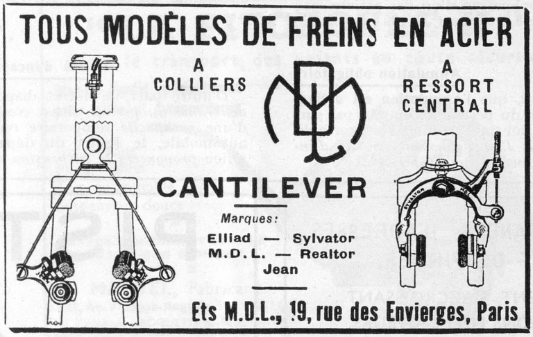 MDL October 1951 Advertisement — Steel Brakes of Every Model, and the Cantilever — page 1 of 1