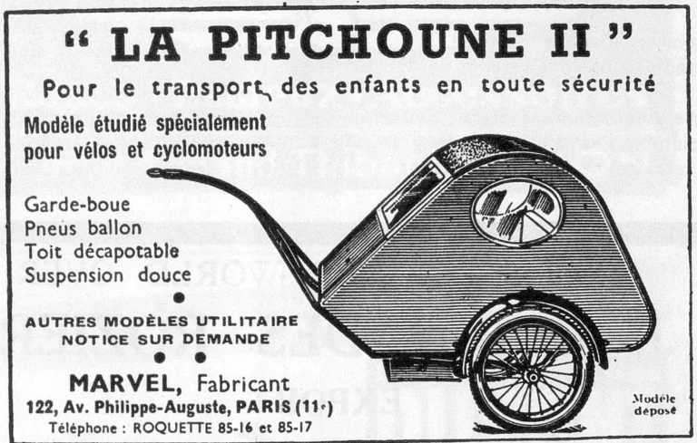 Marvel October 1951 Advertisement — La Pitchoune II, a Child Trailer — page 1 of 1