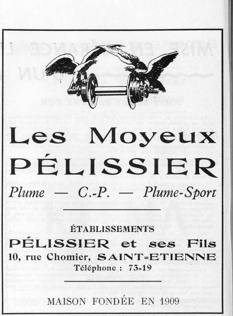Pelissier 1951 Advertisement — Plume, C.-P. and Plume-Sport Hubs — page 1 of 1