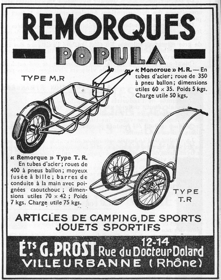 Popula 1951 Advertisement — The Monoroue and T.R. Trailers — page 1 of 1