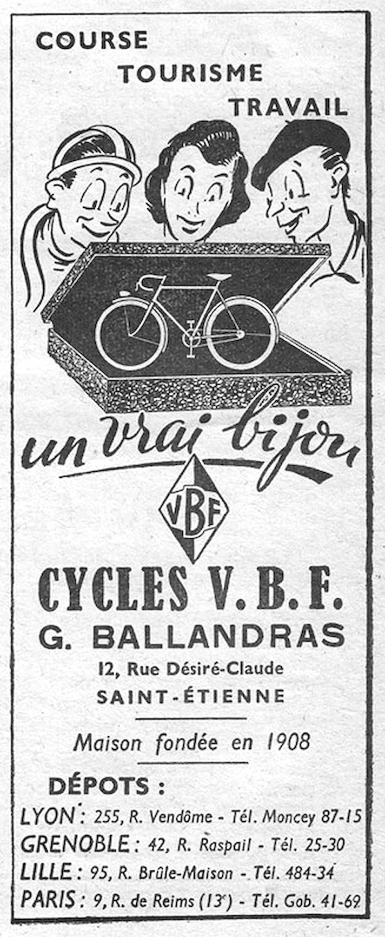VBF 1951 Advertisement — A Real Jewel, for Racing, Touring and Work — page 1 of 1