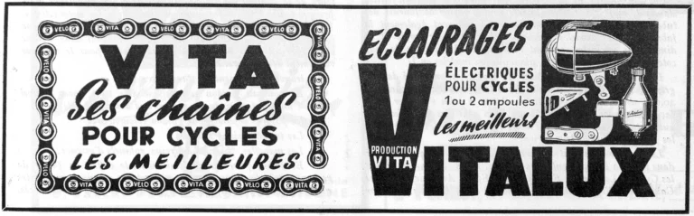 Vita 1951 Advertisement — Vita Chains and Vitalux Lighting — page 1 of 1
