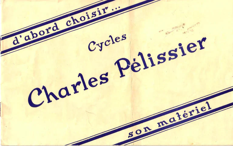 Charles Pélissier Catalog with the May 1952 Price List — Course, Route, Dame and Sport et Ville Bicycles, a Tandem and Children's Models — page 1 of 9