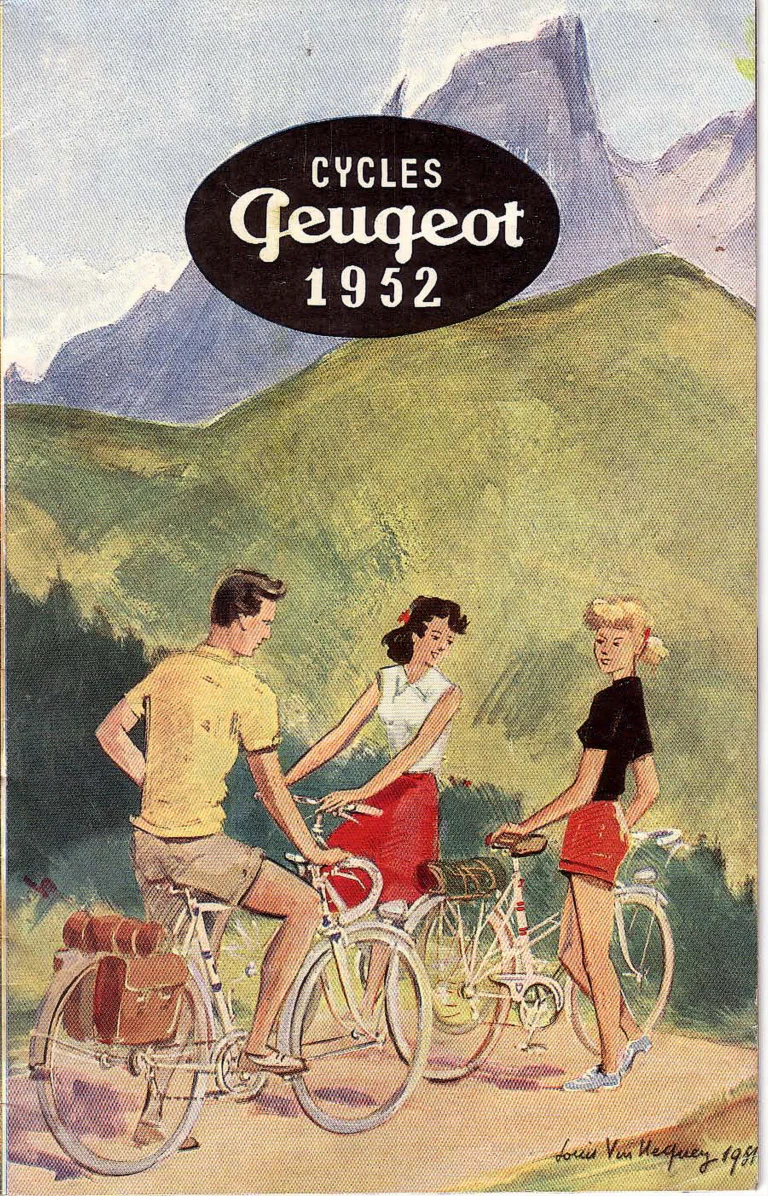 Peugeot 1952 Catalog — Utilitaires, Tourisme, Randonneurs Spéciaux, Sport et Course and Children's Bicycles — page 1 of 18