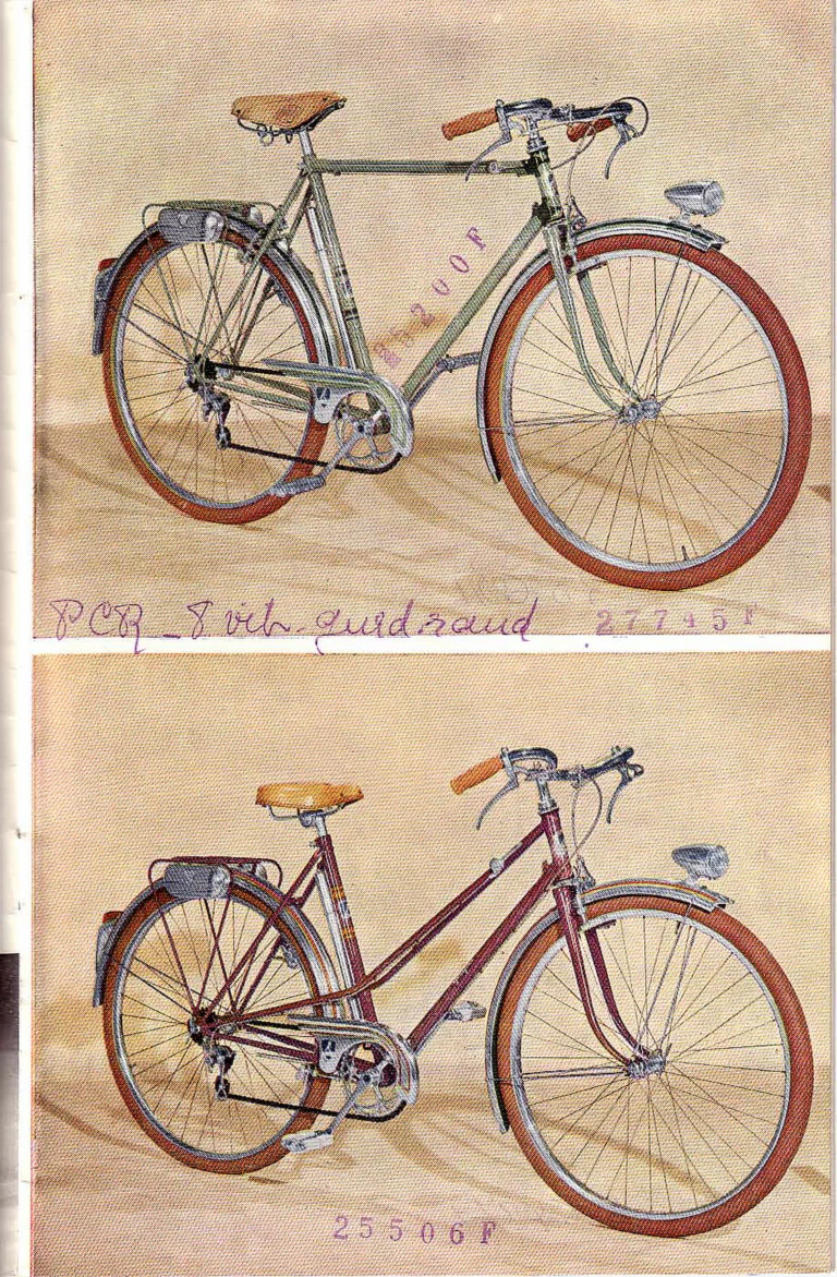 Peugeot 1952 Catalog — Utilitaires, Tourisme, Randonneurs Spéciaux, Sport et Course and Children's Bicycles — page 7 of 18