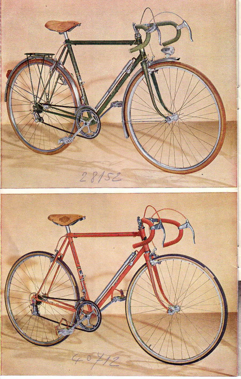 Peugeot 1952 Catalog — Utilitaires, Tourisme, Randonneurs Spéciaux, Sport et Course and Children's Bicycles — page 12 of 18