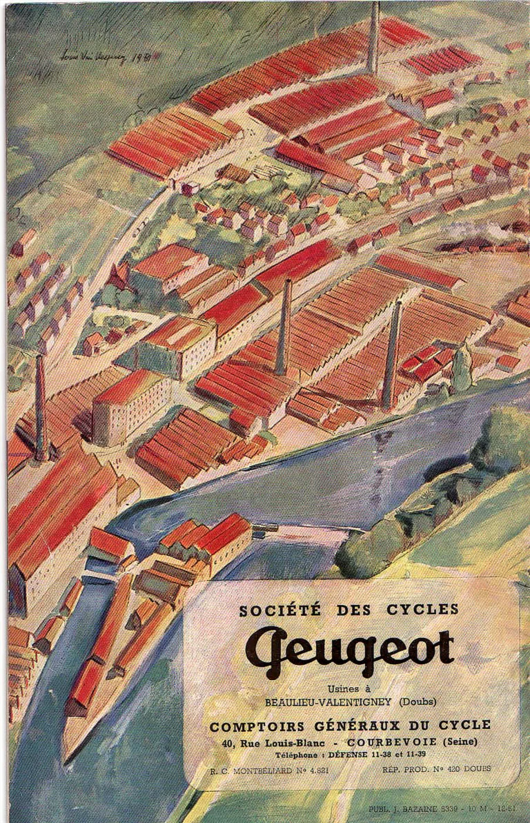 Peugeot 1952 Catalog — Utilitaires, Tourisme, Randonneurs Spéciaux, Sport et Course and Children's Bicycles — page 18 of 18