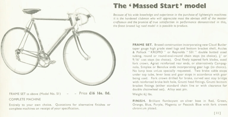 Claud Butler 1953 Catalog — The Silver Jubilee Year, with the Coronation, Jubilee and A/C 53 Models — page 11 of 20