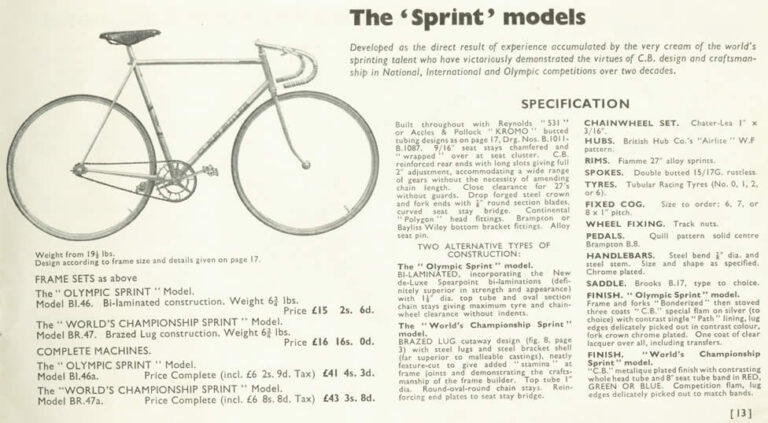 Claud Butler 1954 Catalog — The Coronation, Jubilee and Competitor, from the New Allrounder to the Ultra-Shortbase Tandem — page 12 of 18