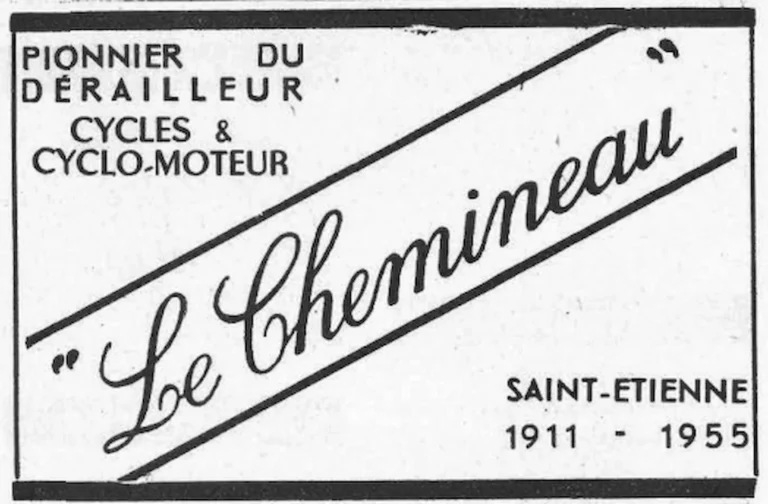 Le Chemineau 1955 Advertisement — Pioneer of the Derailleur, 1911 to 1955 — page 1 of 1