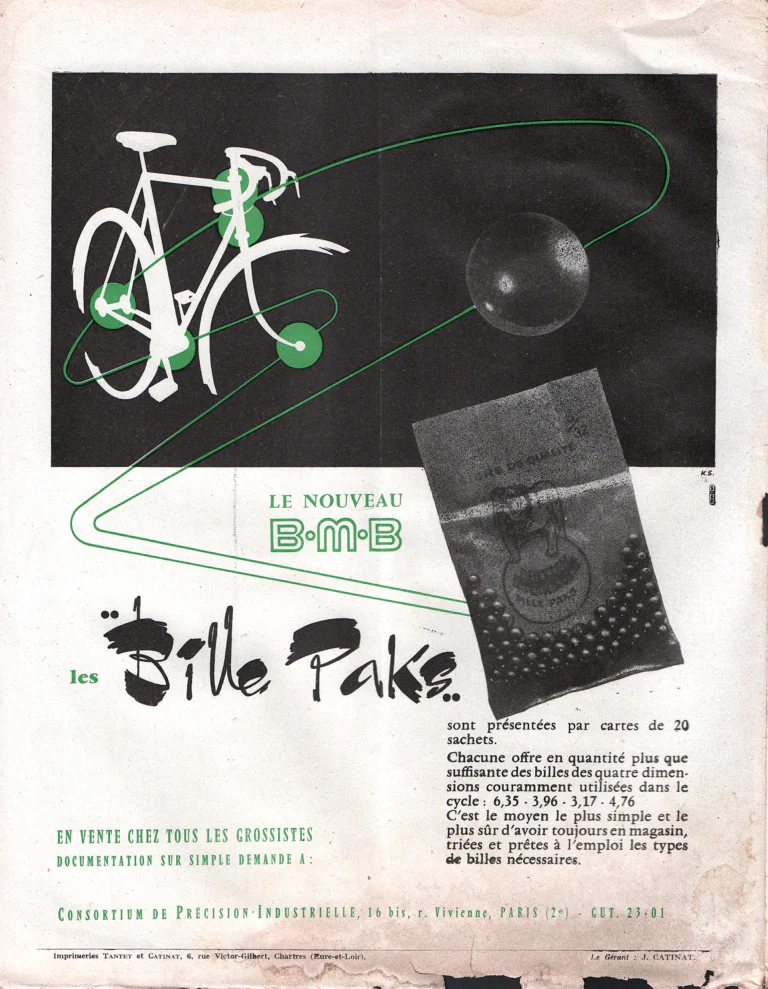 BMB March 1957 Advertisement — The New B.M.B. Bille Paks — page 1 of 1