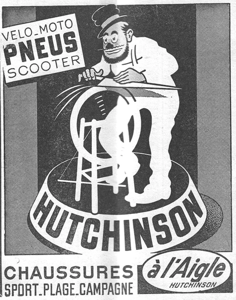 Hutchinson 22 June 1957 Advertisement — Tires for Bicycles, Motorcycles and Scooters — page 1 of 1