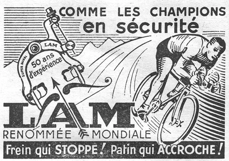 LAM 1957 Advertisement — Safe Like the Champions — page 1 of 1