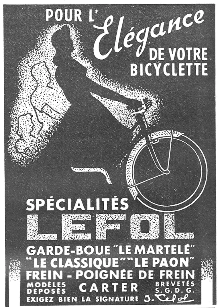 Lefol June 1957 Advertisement — Pour l'Élégance de Votre Bicyclette, with Le Classique — page 1 of 1