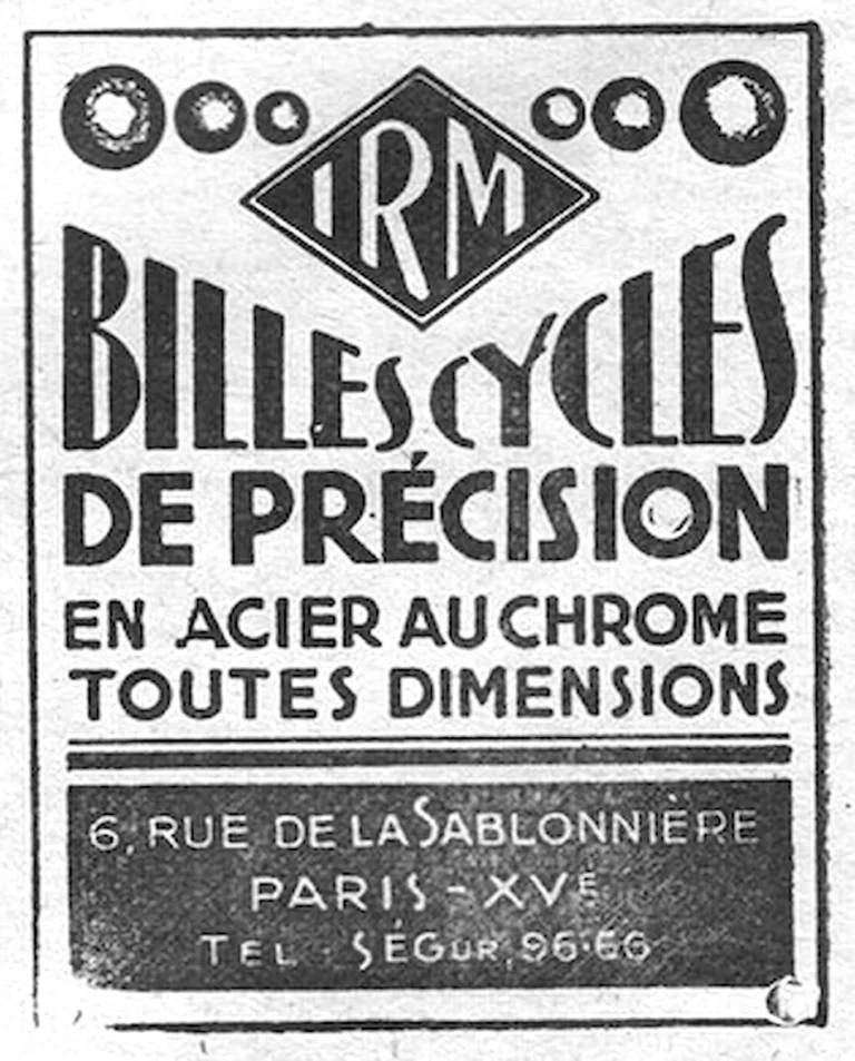 LRM April 1957 Advertisement — Precision Cycle Balls in Chrome Steel — page 1 of 1