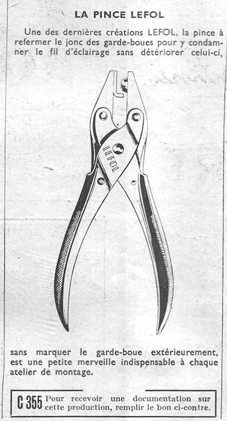 La Pince Lefol — L'Officiel du cycle, 8 June 1957 — page 1 of 1