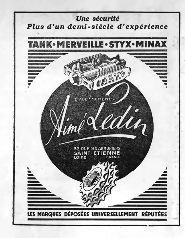 Aimé Ledin 1959 Advertisement — Tank, Merveille, Styx, Minax — page 1 of 1