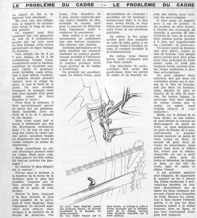Un des principaux problèmes de la construction du cycle de course : le cadre — Le Cycle, January 1964, by Daniel Rebour — page 12 of 12