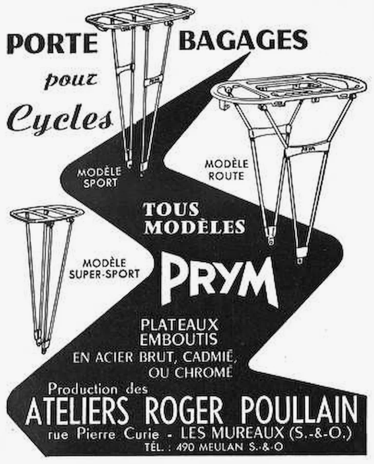 Prym January 1964 Advertisement — Carriers and Pressed Chainrings — page 1 of 1