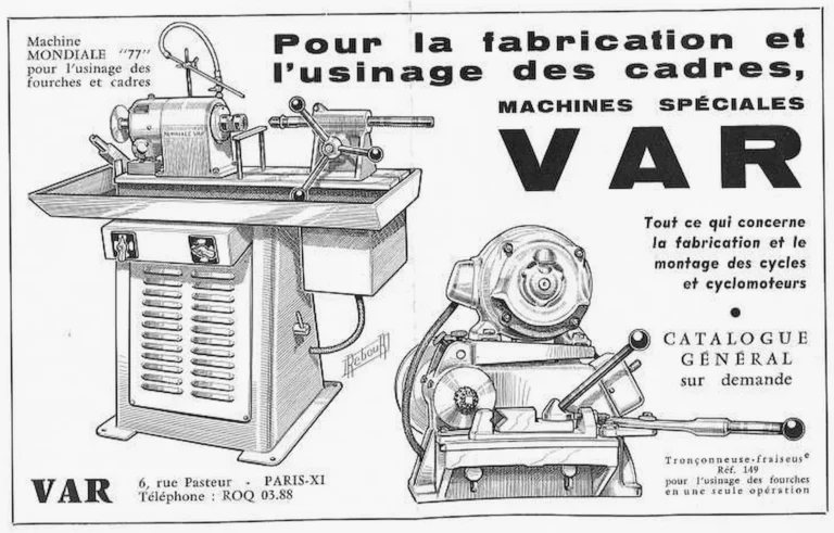 VAR January 1964 Advertisement — Special Machines for Making Frames — page 1 of 1