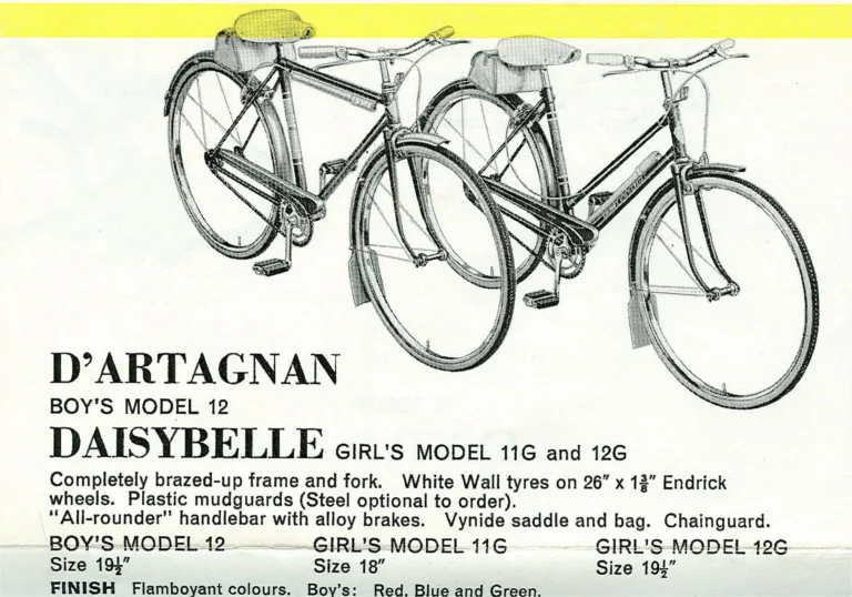 Dawes Catalog of about 1964 — Get Your Pleasure out of Dawes: the Concorde, Red Feather, Galaxy, Debonair, Realmrider, Compass Club and the Kingpin — page 13 of 15