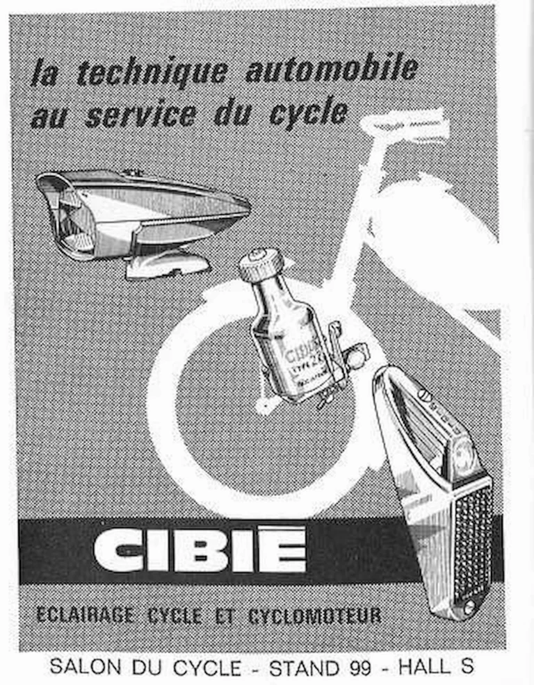 Cibié 1964 Advertisement — Automobile Technique in the Service of the Cycle — page 1 of 1