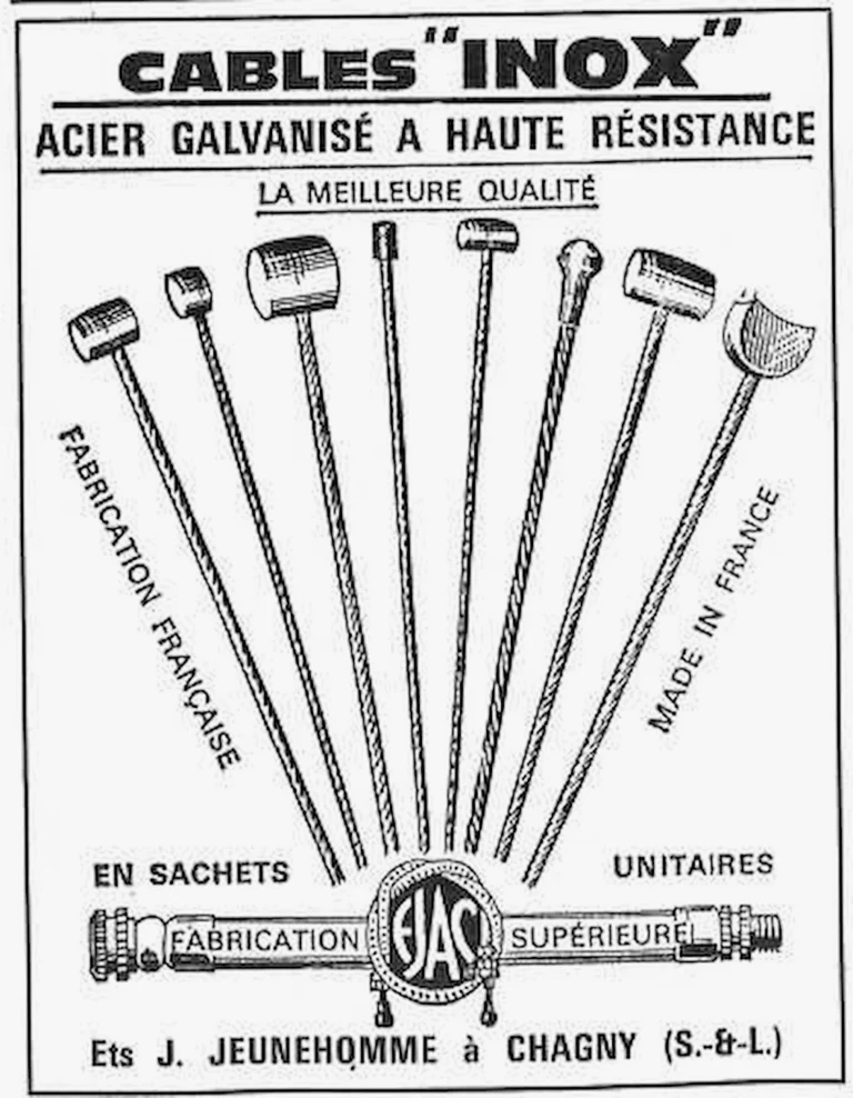 Jeunehomme 1964 Advertisement — Inox Cables — page 1 of 1