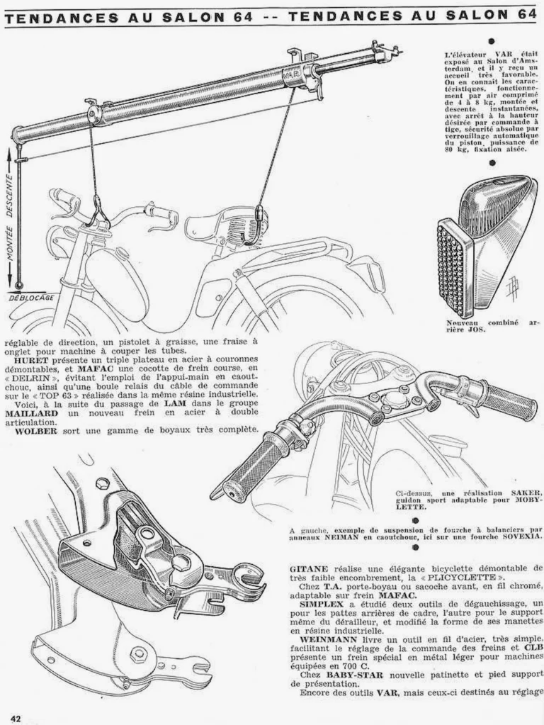 Les principales nouveautés au Salon 1964 — Le Cycle, October 1964, by Daniel Rebour — page 9 of 15