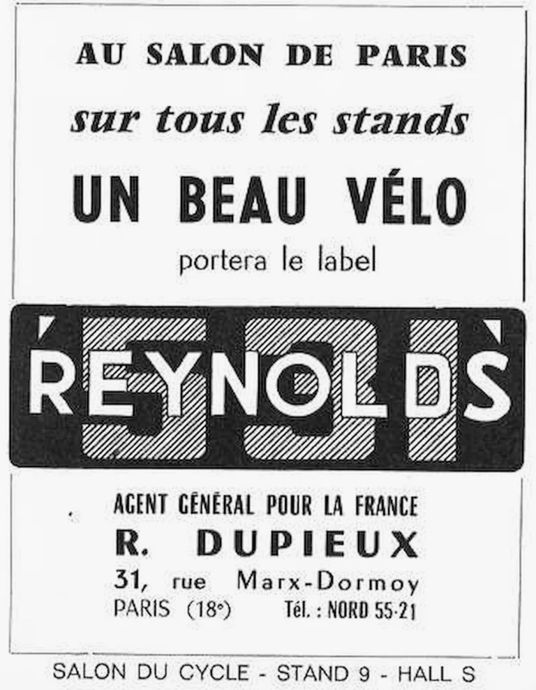 Reynolds 1964 Advertisement — A Fine Bicycle Will Carry the Reynolds 531 Label — page 1 of 1