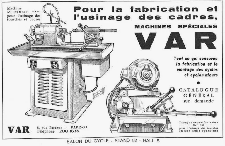 VAR 1964 Advertisement — Special Machines for Making Frames — page 1 of 1