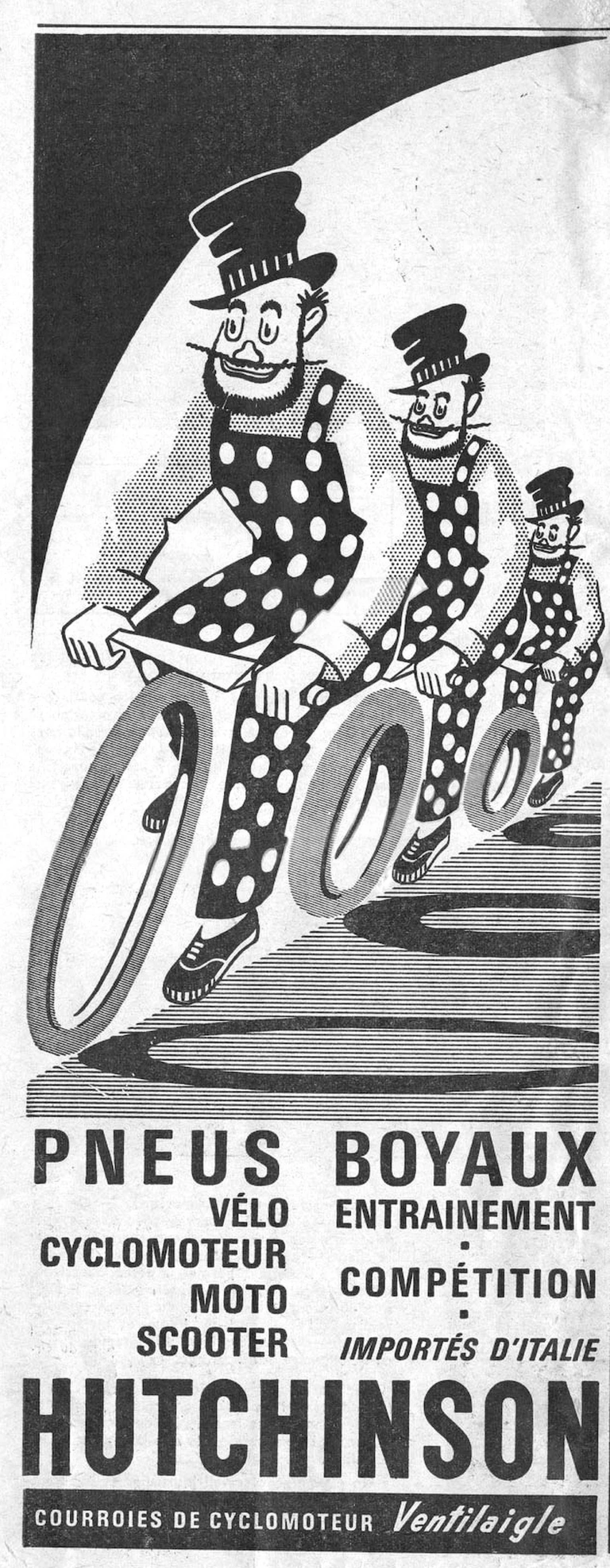 Hutchinson 1964 Advertisement — Tires and Tubulars for Training and Racing — page 1 of 1