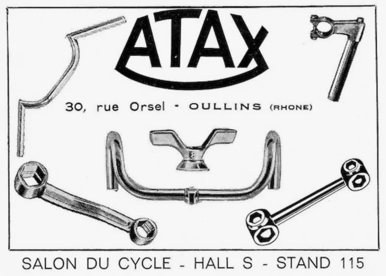 Atax 1966 Advertisement — Bars, Stems and Wing Nuts — page 1 of 1