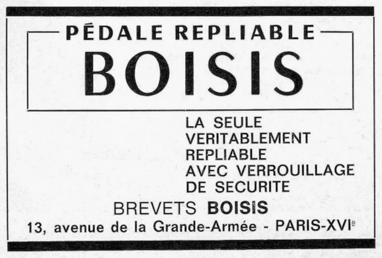 Boisis 1966 Advertisement — The Folding Pedal — page 1 of 1