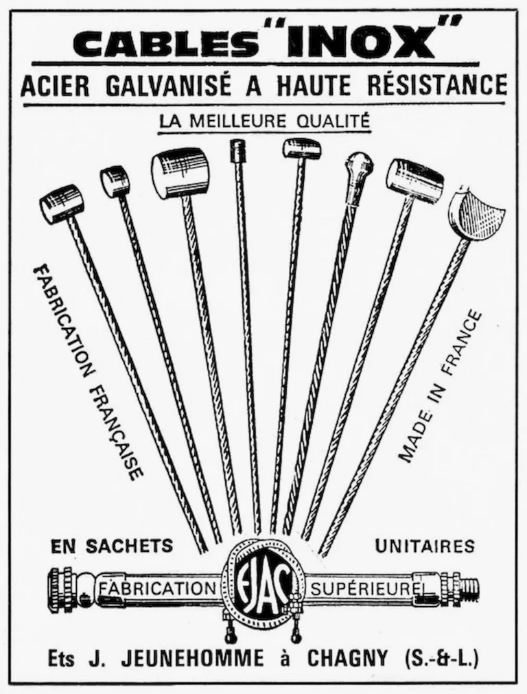 Jeunehomme 1966 Advertisement — Inox Cables — page 1 of 1