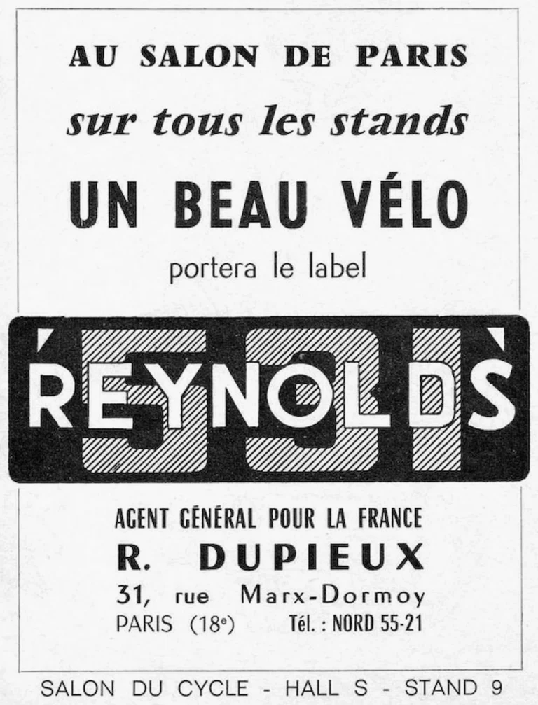 Reynolds 1966 Advertisement — A Fine Bicycle Will Carry the Reynolds 531 Label — page 1 of 1