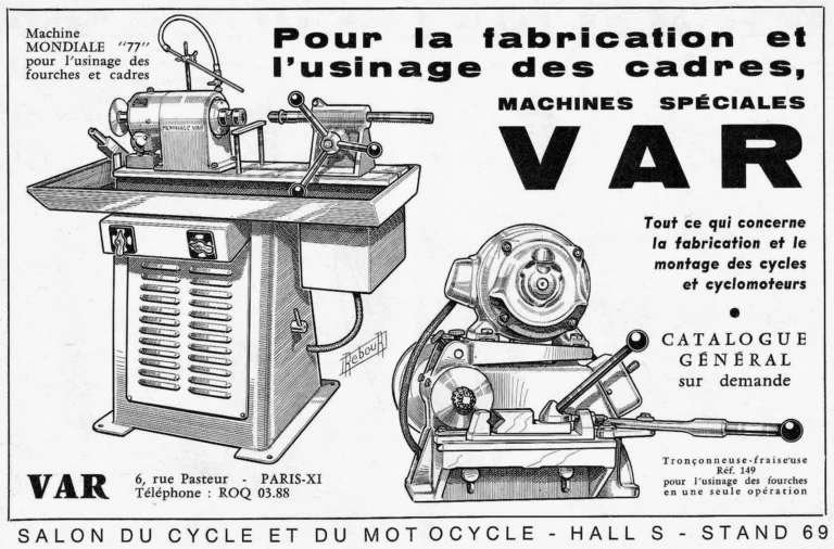 VAR 1966 Advertisement — Machines for Making Frames — page 1 of 1