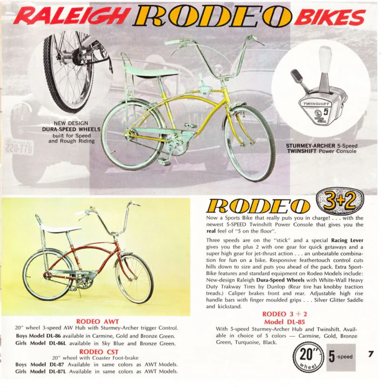Raleigh 1967 Catalog — The World's Finest Bicycles Made in England (United States) — page 7 of 8
