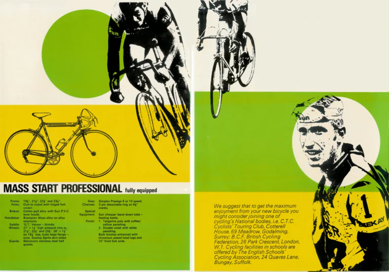 Sun 1970 Catalog — Lightweight Bicycles for the Enthusiast: the Sunmist, Snipe, Chris Barber Ten, Cresta and Mass Start Professional — page 4 of 5