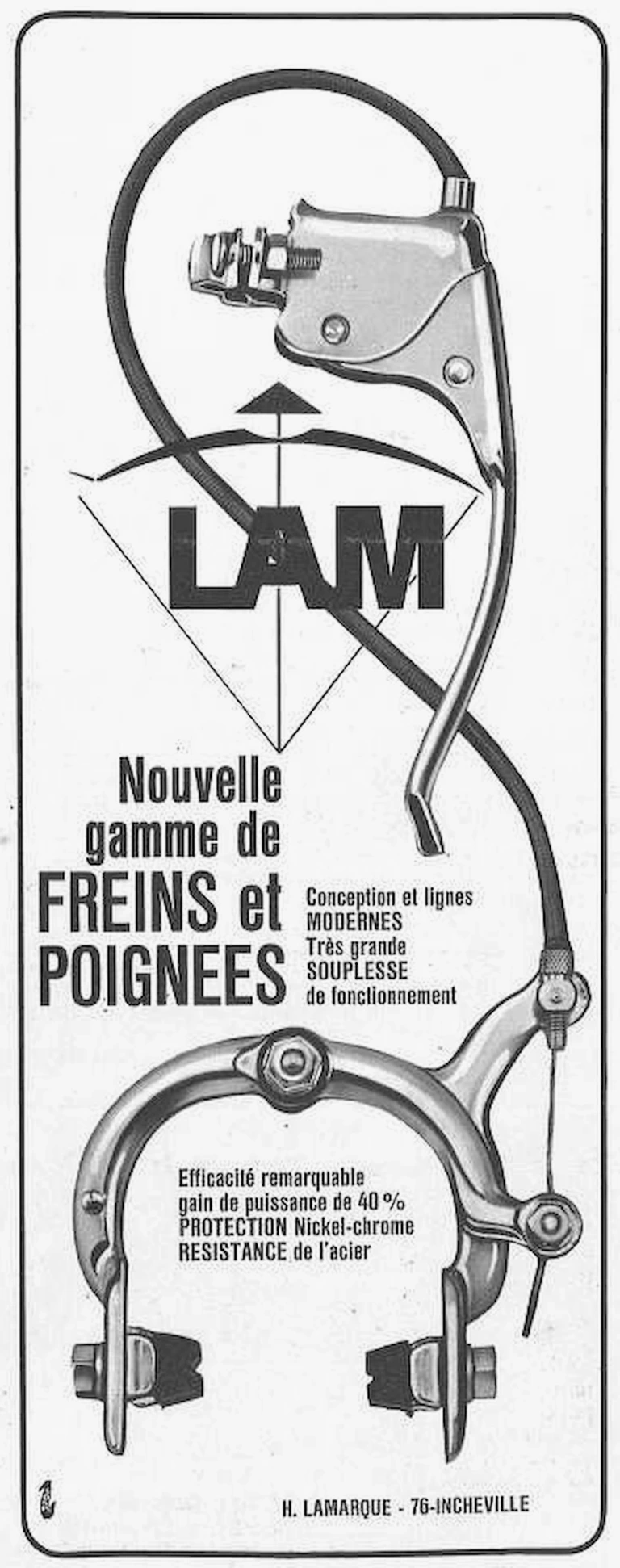 LAM 1971 Advertisement — A New Range of Brakes and Levers — page 1 of 1