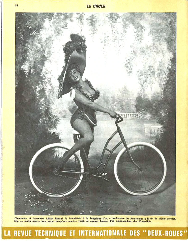 Personnages célèbres, amis et propagateurs de la bicyclette — Le Cycle, May 1971, after F. K. Mathys — page 1 of 6
