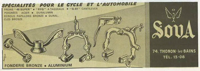 Sova 1971 Advertisement — Specialties for the Cycle and the Automobile — page 1 of 1
