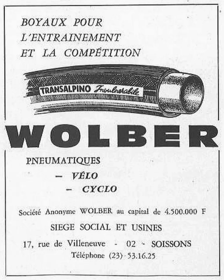 Wolber 1971 Advertisement — Tubulars for Training and Racing — page 1 of 1