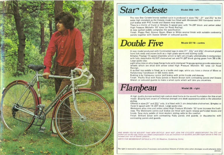 Dawes Catalog of about 1972 — Get Your Pleasure out of Dawes: Chevron, Galaxy, Celeste, Star Celeste, Double Five, Flambeau, the Kingpins, Newpin, Zipper and Kingpin 18 — page 5 of 8