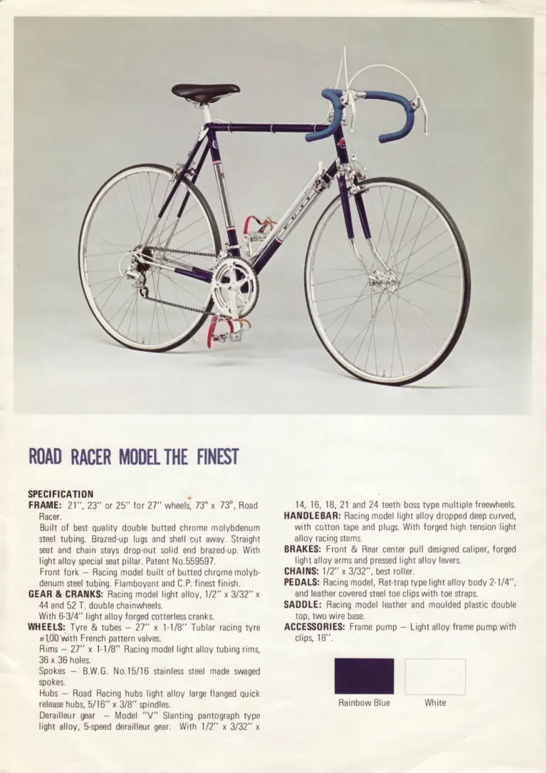 Fuji 1972 Catalog — The Newest, The Finest, S10-S and Track Racer TRS — page 3 of 6