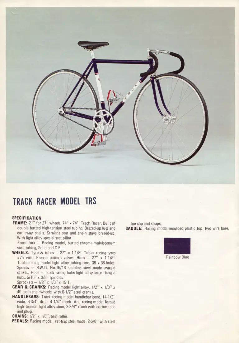 Fuji 1972 Catalog — The Newest, The Finest, S10-S and Track Racer TRS — page 5 of 6