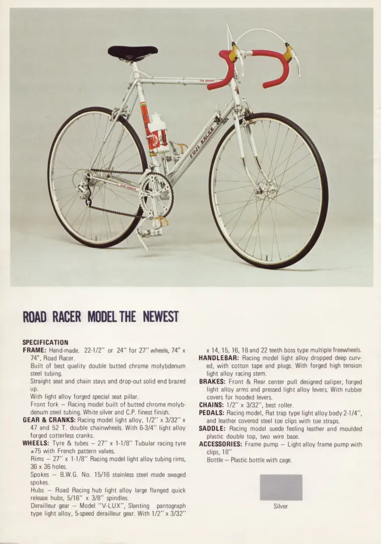 Fuji 1973 Catalog — The Newest, The Finest, S10-S, S10-SL and Track Racer TS — page 2 of 8