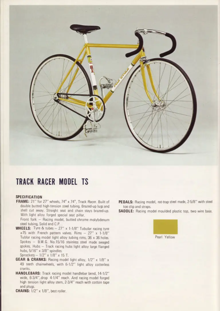 Fuji 1973 Catalog — The Newest, The Finest, S10-S, S10-SL and Track Racer TS — page 6 of 8